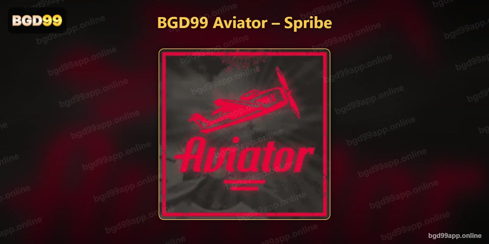 BGD99-এ Spribe-এর Aviator ক্র্যাশ গেমের লোগো